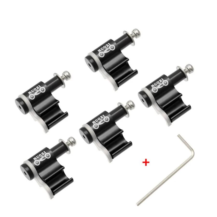 MUQZI 5PCS Cable Guide Adapter Bike Brake Shift Cable Clamps Hydraulic Hose Holder 5PCS Black - Wrench
