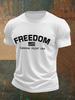 Ärmdesign Charlie Kirk Frihet T-shirt, Turning Point T-shirt HET VARA Unisex T-shirt
