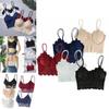 Women's Backless Lace Floral Bralette Crop Top With Padded Comfort**