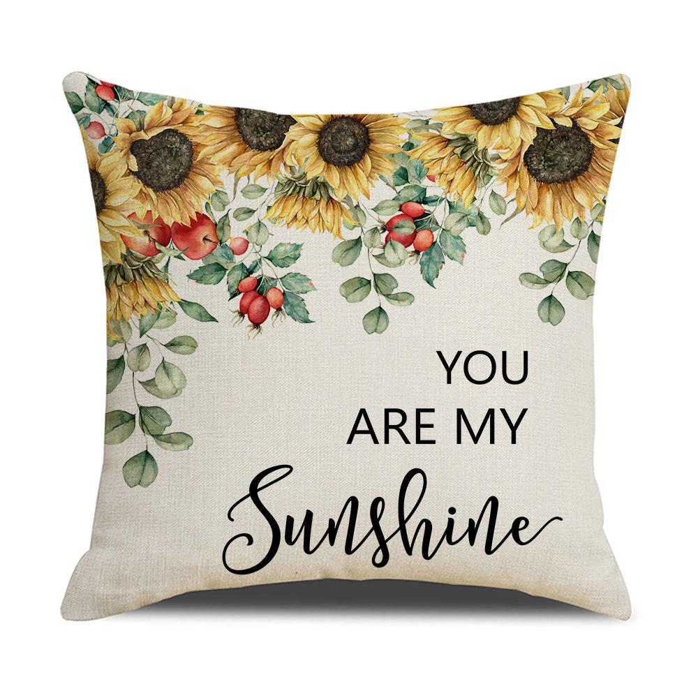 New Style Pillow Cover Nordic Flower Pillow Bedside Backrest Pillow Nordic Style Sofa Cushion Cover