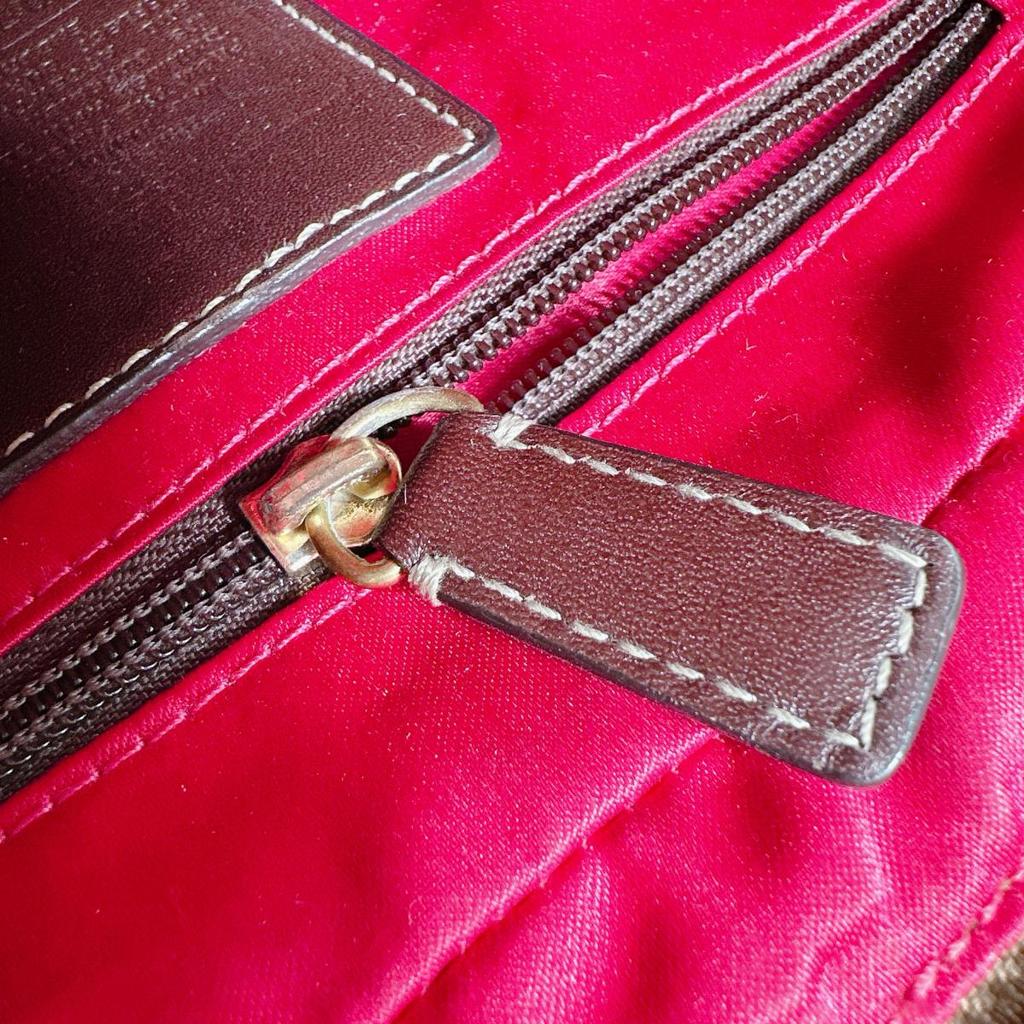 Coach Mini Shoulder Cross Body Sling Bag Shoulder Bag Leather Beige Women 11355 Used