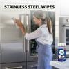 40pcs /80Pcs Convenient Cleaning Wipes All Purpose Stainless Steel Wipes Cleaning Wipes Easily Remove Grease Water Marks
