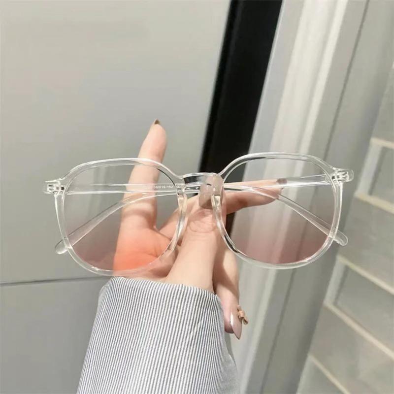 New Blush Glasses Compatible with Myopia Women's Flat Glasses No Makeup Artifact Glasses with Blush Friendly to No Makeup