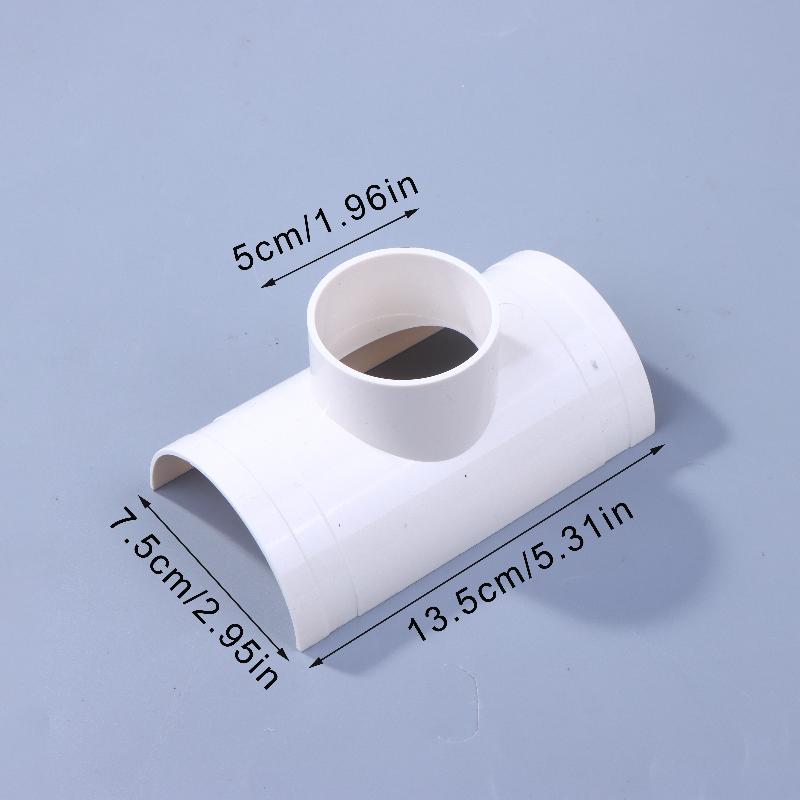 New PVC Open Tee Pipe Joint Repair Patch Drain Pipe Adapter Tube Connectors For Home Outdoor Industrial Plumbing Accessories
