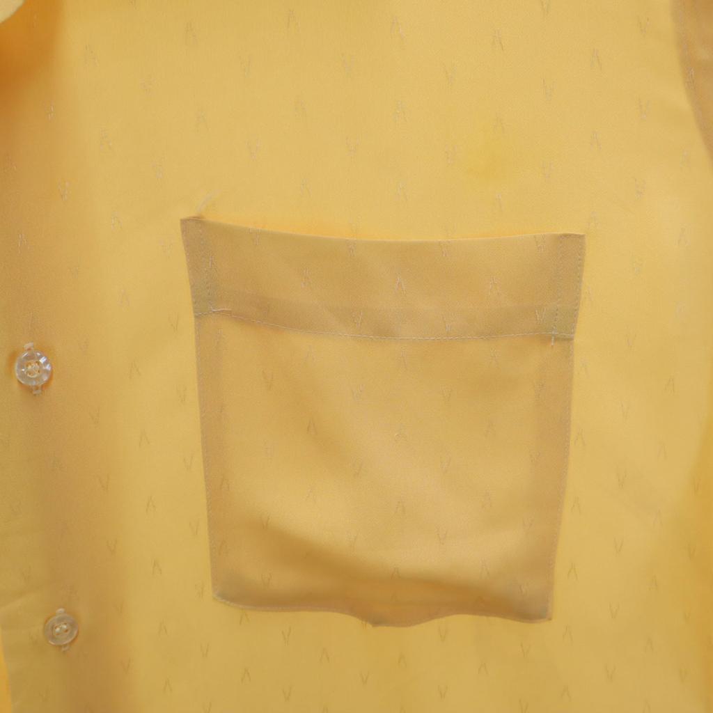 70s Vintage Long Sleeve Shirt Yellow Men's Used