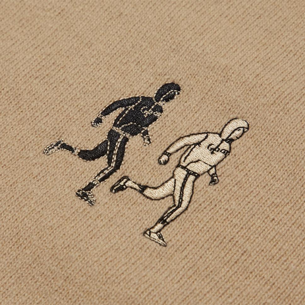 BRIAN BERRY High Gage Sweater Multi RunnerBeige