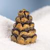 Creative Christmas Ornament Set: Pine Cone Snowman & Mini Christmas House Decorations