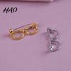 Women Decorative Pin Alloy Glasses Brooch for Men Women, Eyeglasses Shape Lapel Zinc Pin, Accessory Suits Shirts Sweaters Daily Outfit