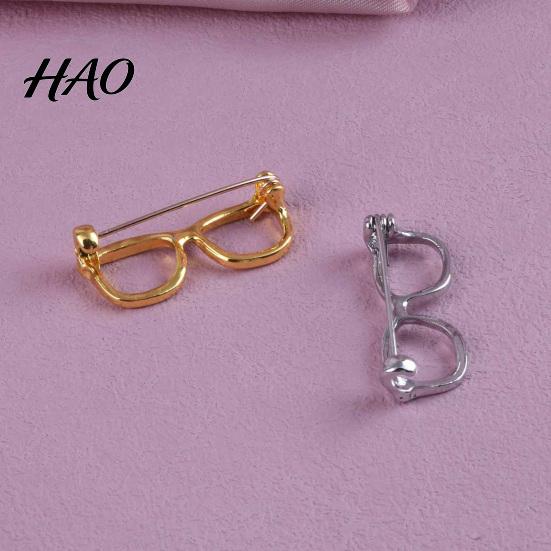 Women Decorative Pin Alloy Glasses Brooch for Men Women, Eyeglasses Shape Lapel Zinc Pin, Accessory Suits Shirts Sweaters Daily Outfit
