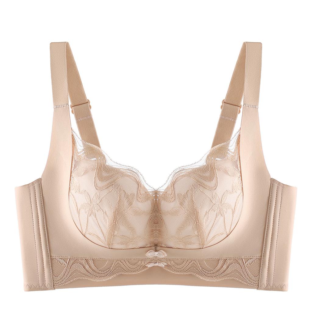 The New Thin Cup Lace Sexy No Steel Ring Bra Gathers and Collects the Universal Paper Cup.