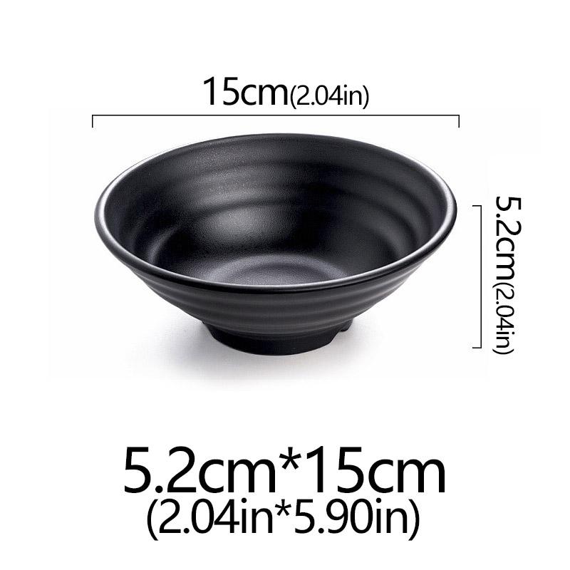 Frosted Melamine Ramen Bowl Imitation Porcelain Large Noodle High Temperature Resistance Bowl Salad Soup Bowl Fast FoodTableware