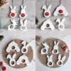 Bunny Easter Pendant Silicone Mold DIY Epoxy Resin Mold Egg Rabbit Hanging Tags Plaster Mold Chocolate Holder Molds Decor