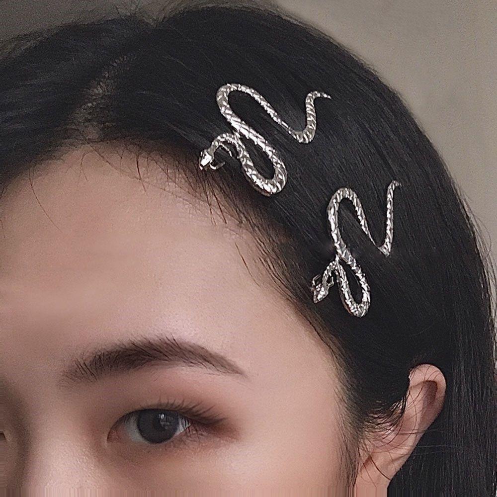 Gothic Punk Metal Snake Medusa Hairpin Hair Clip for Women Side Bangs Holder Girls Retro Barrettes Jewelry Headwear Accessories