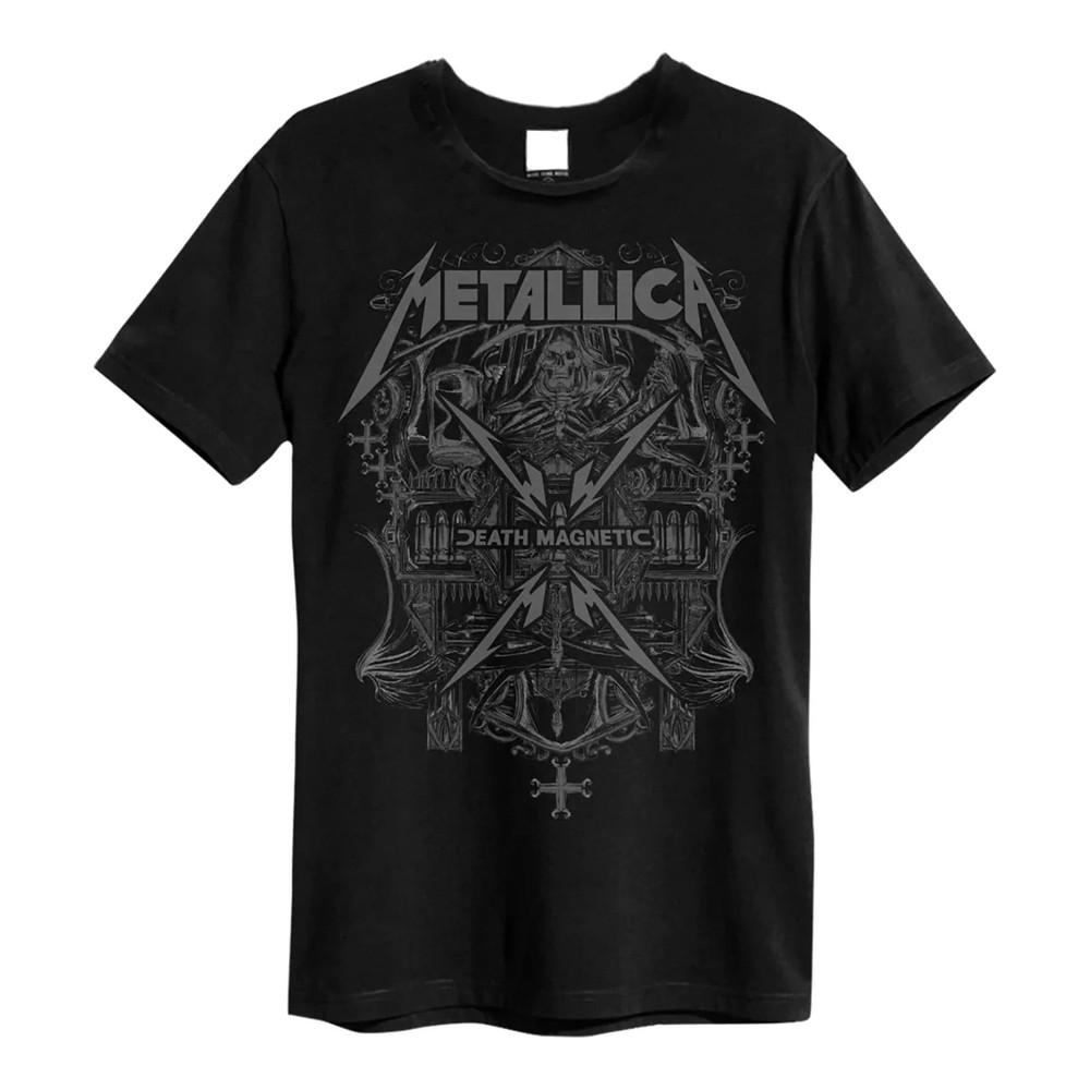 Metallica Death Magnetic Thrash Metal Хлопковая черная футболка Размеры S-5XL ГОРЯЧАЯ Унисекс футболка XXL