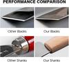 WUTA Leather Steel Leather Cutting Knife for Flat Blade Knife, Leathercraft, DIY,