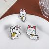3Pcs Turbo Granny Cat Spying Enamel Pins Cartoon Anime Characters Cat Running Middle Finger Brooches Badge Funny Jewelry Gifts