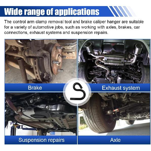Automotive 6007 Lower Control Arm Prying Tool, Lower Ball Joint Pry Tools Designed for 7/8" Diameter Pry Bar, Specialty Suspension Bushing Tool