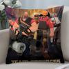 Tf2 Team F-Fortress 2 Pillow Case Short Plush Pillow Covers Sofa Decorative Gift Home Double-Sided Printing Cushion Cover