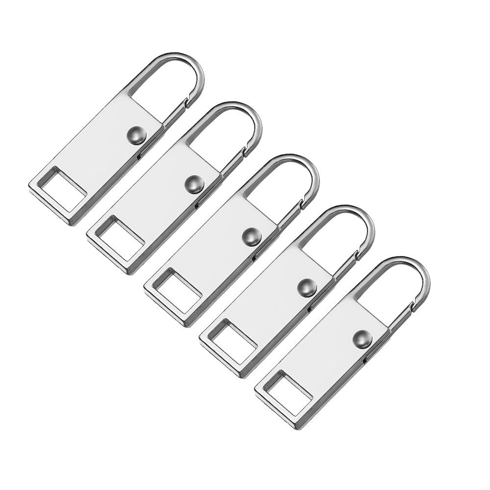 5 Stück Abnehmbarer Metall-Reißverschlusskopf Reißverschlussanhänger Sofort-Reißverschluss-Reparaturset Ersatz für Gebrochene Schnalle Reisetasche