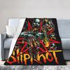 Custom S-Slipknoted Flannel Blankets Heavy Mental Band  Throw Blanket For Bed Sofa Couch 125*100Cm Quilt