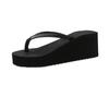 Thick-soled flip-flops women's summer outer wear fashionable new muffin slope heel heel heel clip toe beach sandals