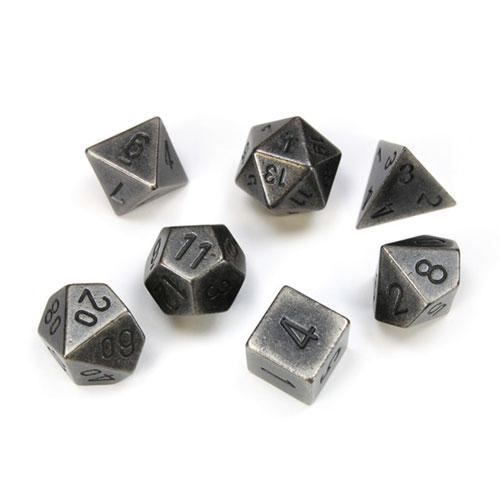 

Metal Chessex Polyhedral 7-Die Set (Dark Metal)