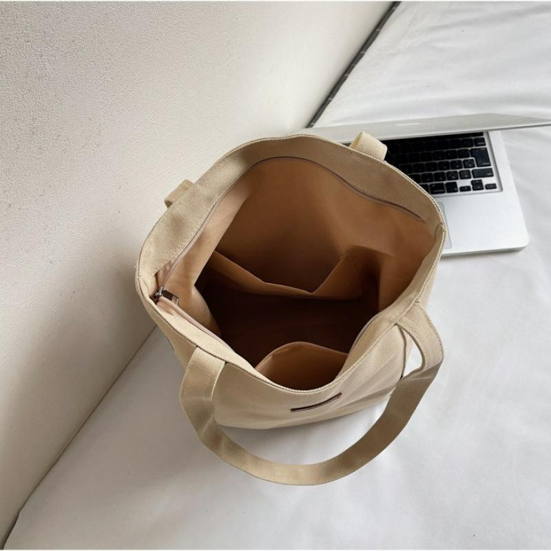 Borsa a Spalla Casual Retro con Stampa Semplice Borsa Tote per Shopping Casual Borsa in Tela