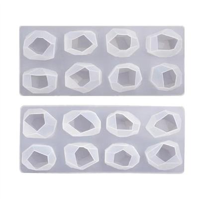 1 Pcs DIY Mold Crystal UV Epoxy Mold Ice Cube Mould Irregular Jewelry Pendant Diamond Silicone Molds
