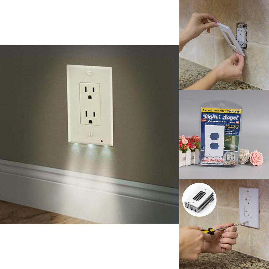 Modern Geometric Small Night Light With Touch Sensing For Home Bedroom Decor