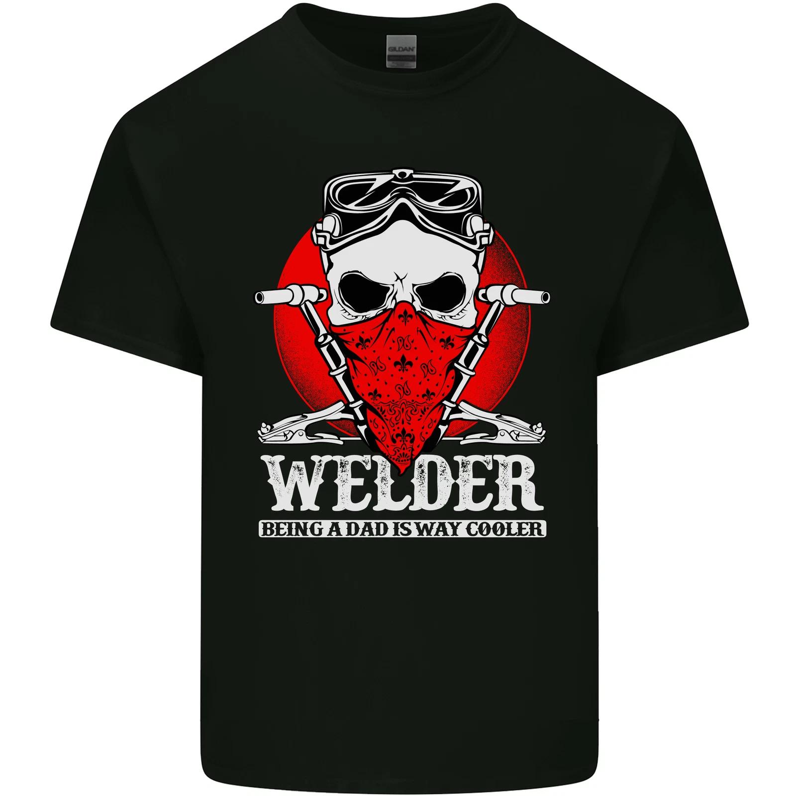 Welder Dad Funny Welding Skull Kids T-Shirt Childrens 3XL