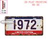 HD Aluminum Metal Sign Limited Edition Vintage License Plate Style Wall Decor Retro Rustic Crackle Finish Design Tin Post