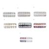 Nail Decor Multi-Color Nail Art Flat Bottom