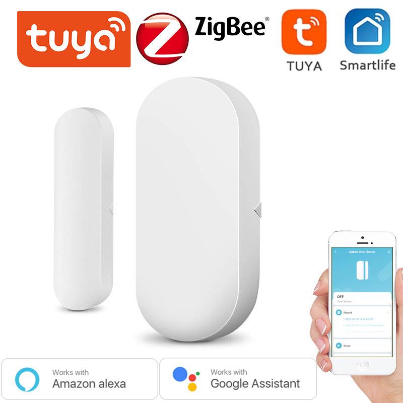 Graffiti Smart Zigbee Door/Window Magnetic Sensor with Remote Alarm & Tuya App Integration