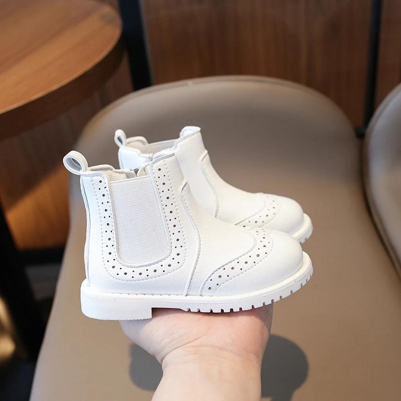 

Jogerli Autumn Winter Baby Boys Girls Casual Boots Retro Style Children Short Soft Sole Anti Slip Kids Outdoor Footwear 24
