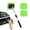 Windshield Cleaning Tool Telescoping Pole Microfiber Cloth Windshield Cleaning Tool Glass Brush for Shower Room Bathroom