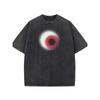 Rainbow Children Clouds Text Colorful, Men's Vintage Short SleeveaOrange Planet Rings Black Space Comfortablee