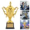 Goldfarbene Metalltrophäe Große Größe Individuell Gestaltbar Champion-Trophäe Kinderspielzeug Bastelspielzeug Pokal Wettbewerb Fußball