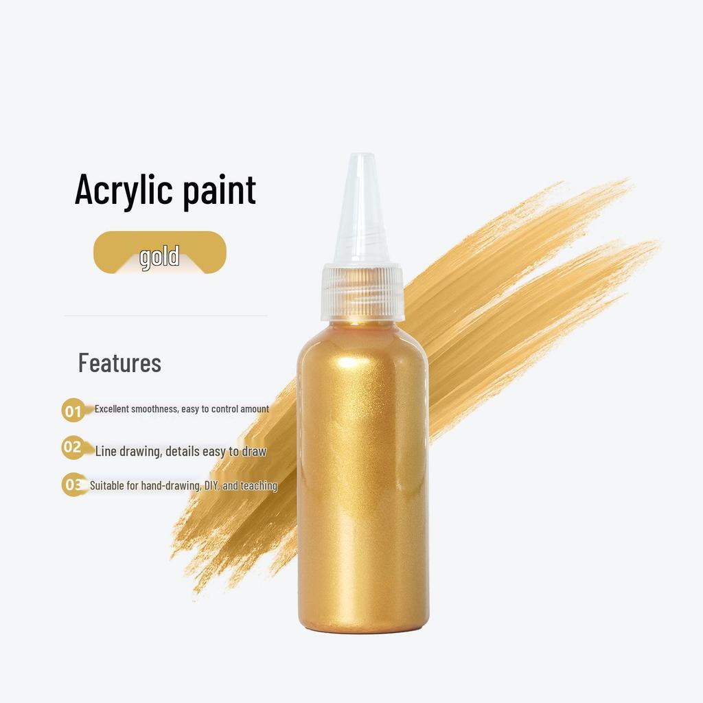 100ml Waterproof Acrylic Paint Set for Children's DIY Projects & Plaster Dolls.