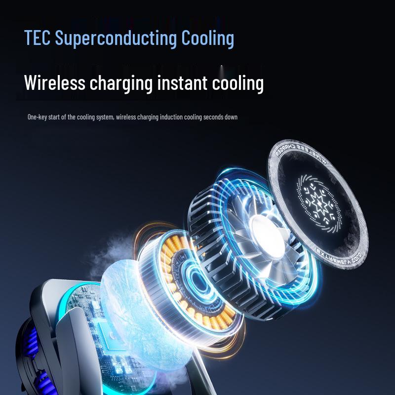 2026 Smart Car Phone Holder with 15W Wireless Charging and Auto Opening/Closing