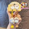 2Pcs/Set Resin Animal Keychain Hanging Keychain Sets Fashion Couple Pendant  Bag Charm