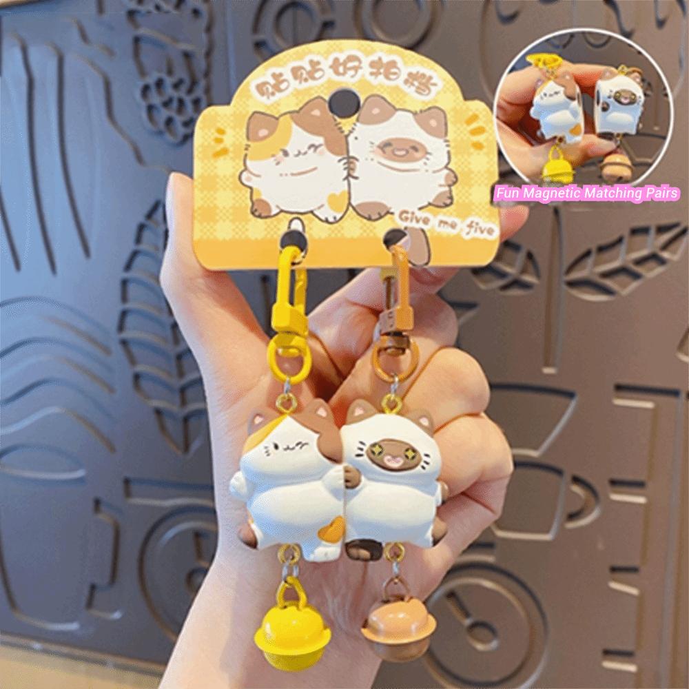2Pcs/Set Resin Animal Keychain Hanging Keychain Sets Fashion Couple Pendant  Bag Charm