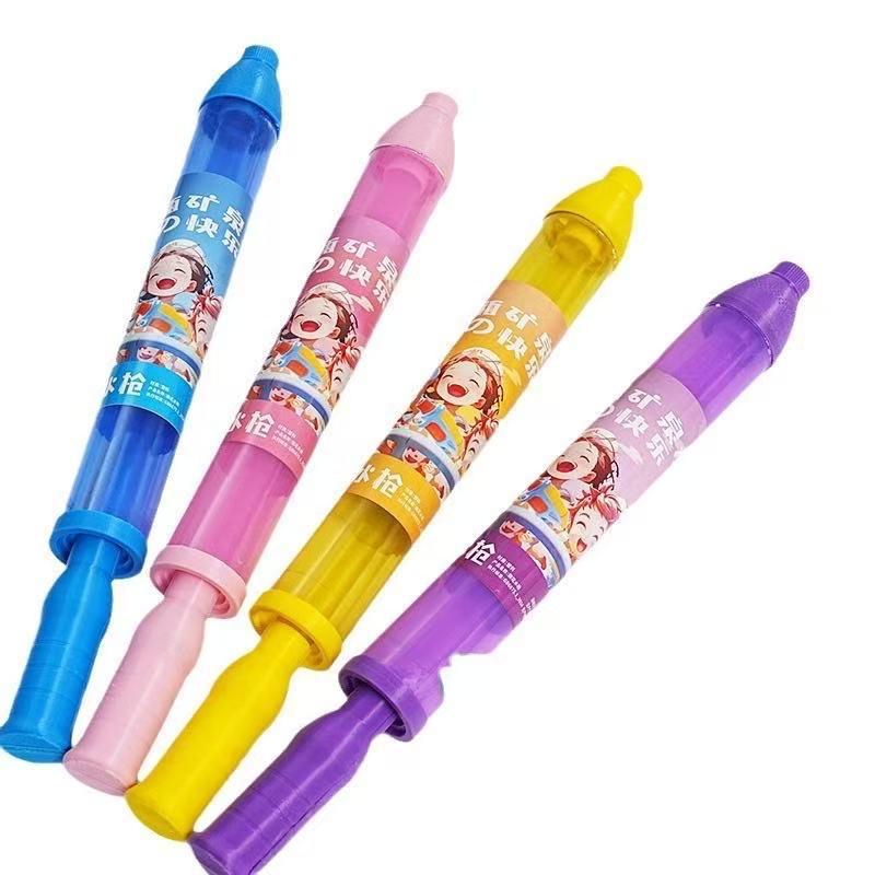 Romantic Fireworks Water Gun Gift Set: Enhanced Mineral Water Bottle Design with Photo-Friendly Street Lamp Prop.