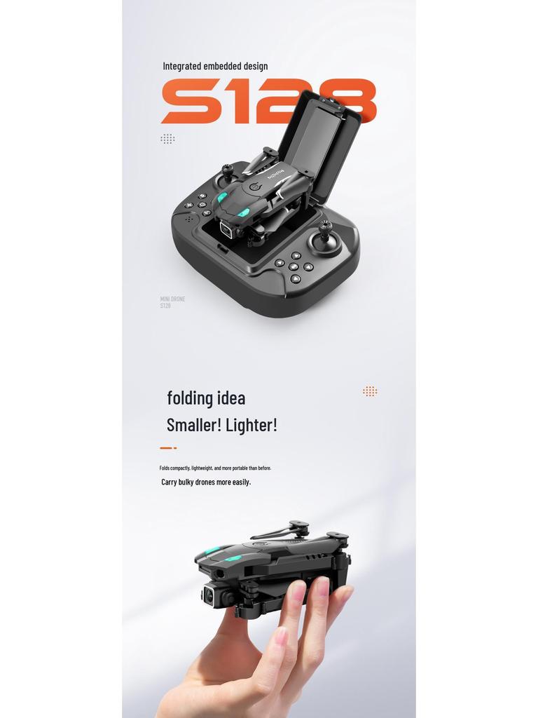 S128 Dreiseitige Hindernisvermeidung Drohne mit Dual-Kameras für HD-Luftaufnahmen - Mini-Quadcopter mit Fernbedienung zur Höhenhaltung.