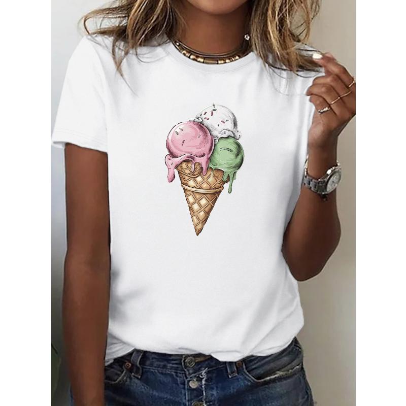 Casual T-Shirt, Short Sleeve, Loose Fit Summer Tee with Soft Fabric XXL белый