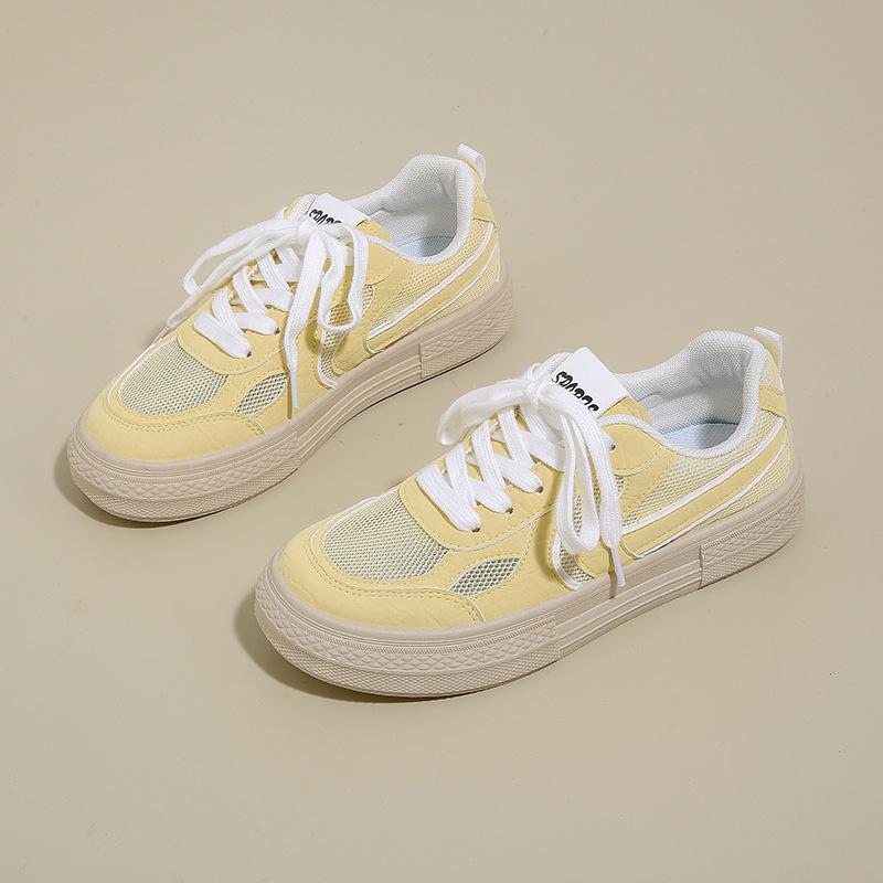 Summer new breathable little white shoes female students through the net versatile casual sports shoes