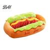 Waschbares Katzenbett Hot Dog Haustierbett, Abnehmbare Matte, Gemütliches Plüsch Verspieltes Tierbett Niedlich für Kleine Hunde Katzen Innengebrauch Bezug