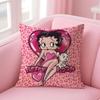 BBetty BoopP Fashion Cushion Cover Natural Linen Pillow Case DoubleSided Print Decorative Sofa Pillowcase Home Decor Gift