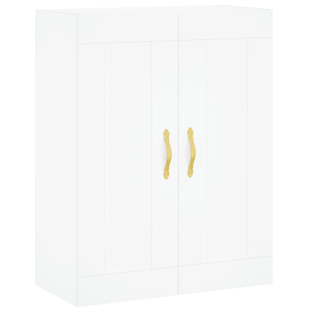 Highboard White 69.5 x 34 x 180 cm Particleboard