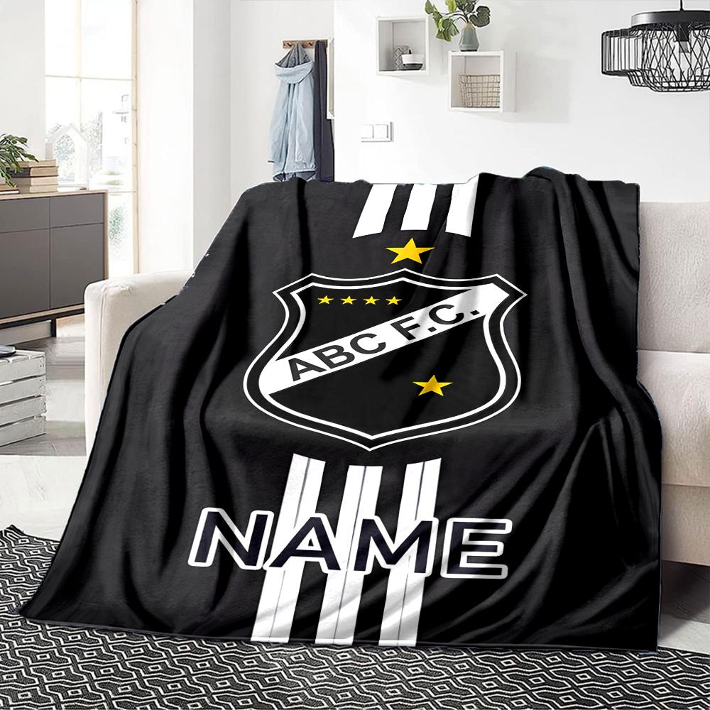 Custom Name Bayern Munich Crest Blanket for Couch & Bed, Plush Cozy Fuzzy Blanket Super Soft & Warm Blankets for Fall and Winter. 0908224
