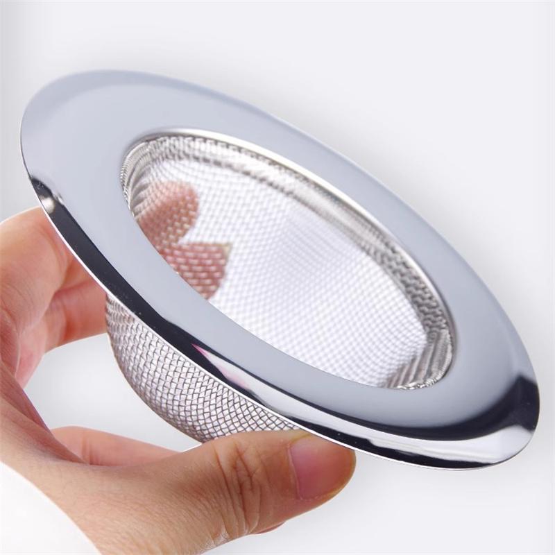 Stainless Steel Kitchen Sink Strainer Drain Filter for Sink Dishwashing Basin Food Waste Catcher Anti-Clog Mesh Basket Universal Fit